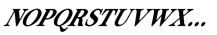 ZT Otez Medium it Font UPPERCASE