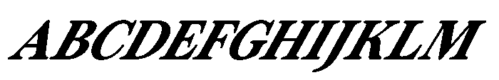 ZT Otez Semi Bold it Font UPPERCASE
