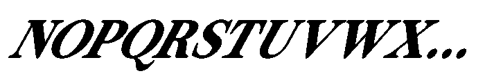 ZT Otez Semi Bold it Font UPPERCASE