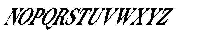 ZT Otez Semi Condensed it Font UPPERCASE