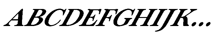 ZT Otez Semi Expanded it Font UPPERCASE