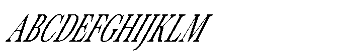 ZT Otez Thin Condensed it Font UPPERCASE