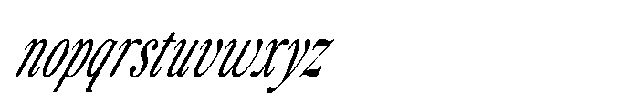 ZT Otez Thin Condensed it Font LOWERCASE