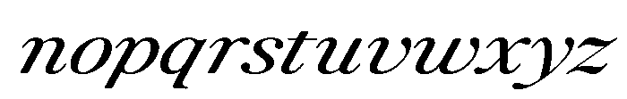 ZT Otez Thin Expanded it Font LOWERCASE