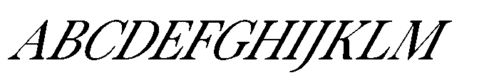 ZT Otez Thin it Font UPPERCASE