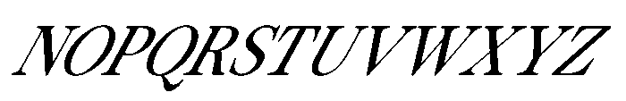 ZT Otez Thin it Font UPPERCASE