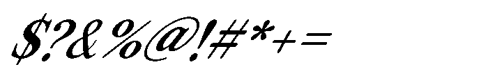 ZT Otez it Font OTHER CHARS