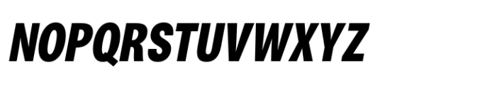 ZT Talk Black Condensed Italic Font UPPERCASE