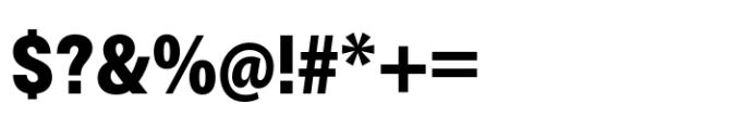 ZT Talk Black Semi Condensed Font OTHER CHARS