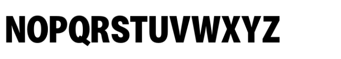 ZT Talk Black Semi Condensed Font UPPERCASE