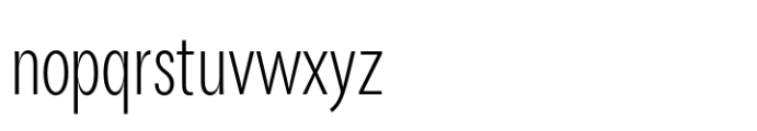 ZT Talk Light Condensed Font LOWERCASE