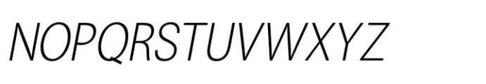 ZT Talk Light Italic Font UPPERCASE