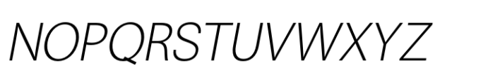 ZT Talk Light Semi Expanded Italic Font UPPERCASE