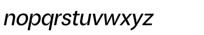 ZT Talk Medium Semi Expanded Italic Font LOWERCASE