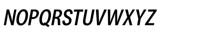 ZT Talk Semi Bold Semi Condensed Italic Font UPPERCASE