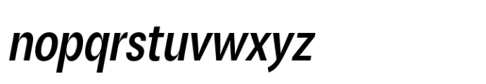 ZT Talk Semi Bold Semi Condensed Italic Font LOWERCASE