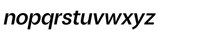 ZT Talk Semi Bold Semi Expanded Italic Font LOWERCASE