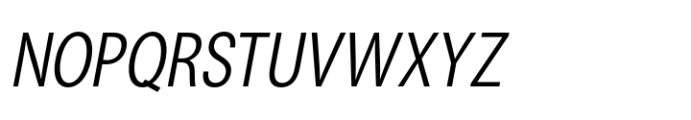 ZT Talk Semi Condensed Italic Font UPPERCASE