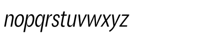 ZT Talk Semi Condensed Italic Font LOWERCASE
