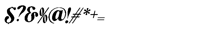 Zt Aveloria Oblique Font OTHER CHARS