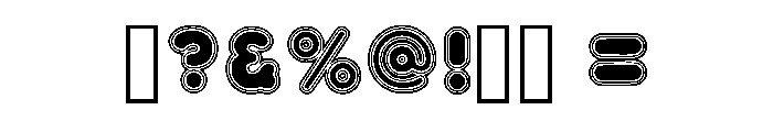 Zubble Bubbles Regular Font OTHER CHARS