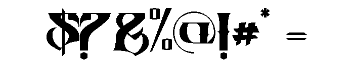 Zulta Music Regular Font OTHER CHARS