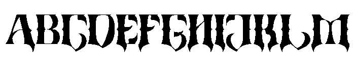 Zulta Music Regular Font UPPERCASE
