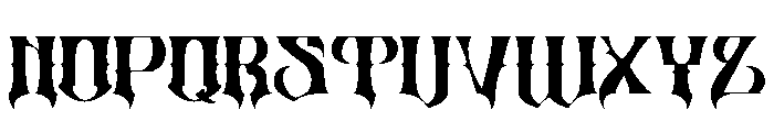 Zulta Music Regular Font UPPERCASE