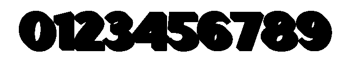Zunka Extrude Regular Font OTHER CHARS