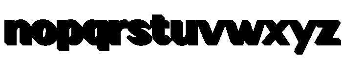 Zunka Extrude Regular Font LOWERCASE