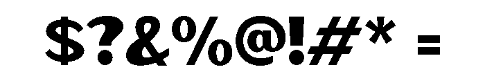 Zunka Regular Font OTHER CHARS