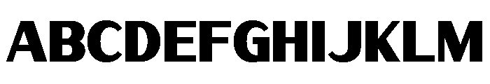Zunka Regular Font UPPERCASE