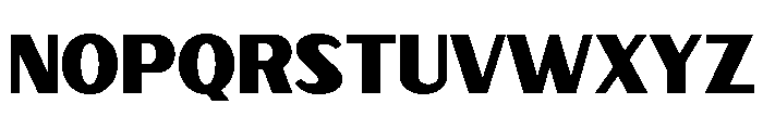 Zunka Regular Font UPPERCASE