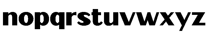 Zunka Regular Font LOWERCASE