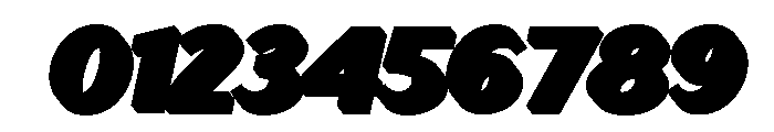 Zunka Slant Extrude Regular Font OTHER CHARS