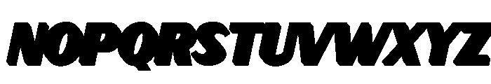 Zunka Slant Extrude Regular Font UPPERCASE