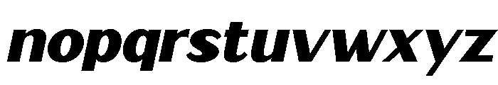 Zunka Slant Regular Font LOWERCASE