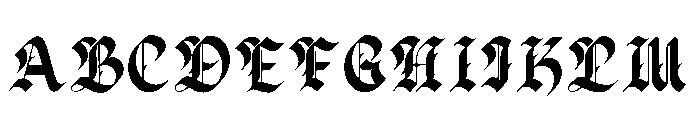 Zussel Sharp Font UPPERCASE
