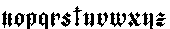 Zussel Sharp Font LOWERCASE