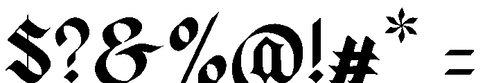 Zussel Font OTHER CHARS