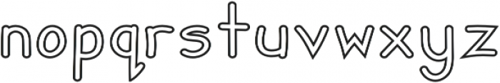 Zuey Handwriting Outlines otf (400) Font LOWERCASE