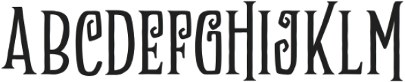 Zukones Distor Regular otf (400) Font UPPERCASE