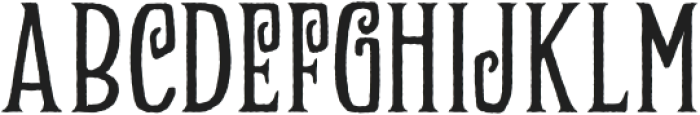 Zukones Rough Regular otf (400) Font UPPERCASE