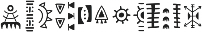 Zumba Symbols otf (400) Font LOWERCASE