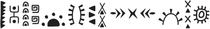 Zumba Symbols otf (400) Font LOWERCASE