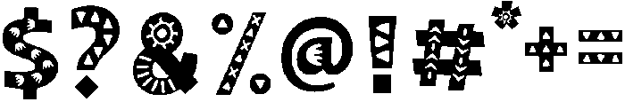 Zumba otf (400) Font OTHER CHARS