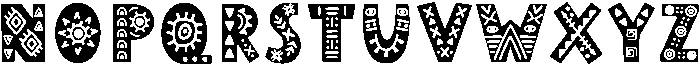 Zumba otf (400) Font UPPERCASE