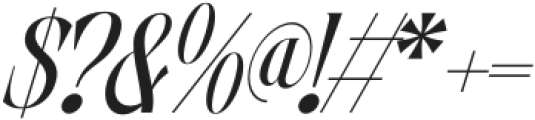 Zurse Fashion Italic otf (400) Font OTHER CHARS
