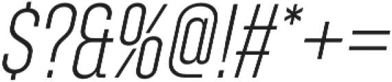 Zuume ExtraLight Italic otf (200) Font OTHER CHARS