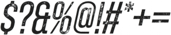 Zuume Rough Italic otf (400) Font OTHER CHARS